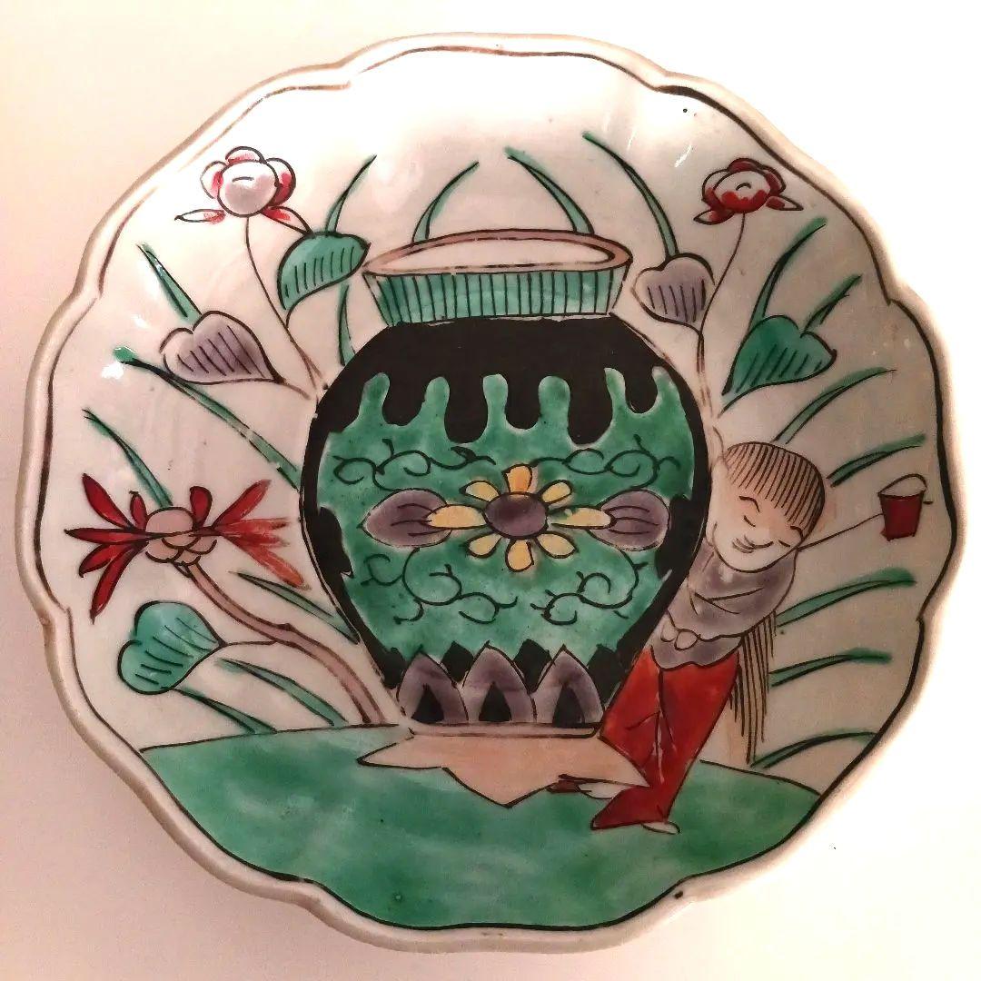 古伊万里 色絵 輪花 なます皿