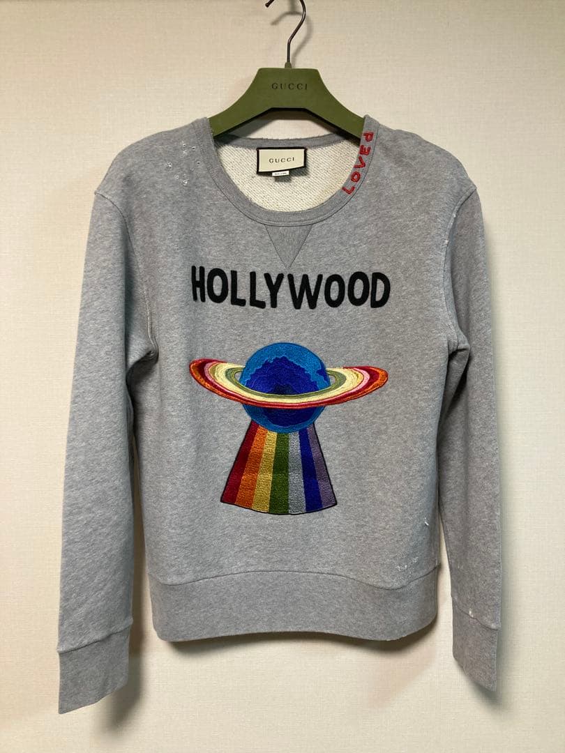 美品グッチGUCCIスウェットXSレインボージャケットコートスニーカーローファー