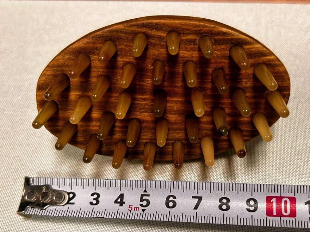 京都名物 高級希少羊角つげぐし つげくし つげ櫛 薩摩 つげマッサージ櫛