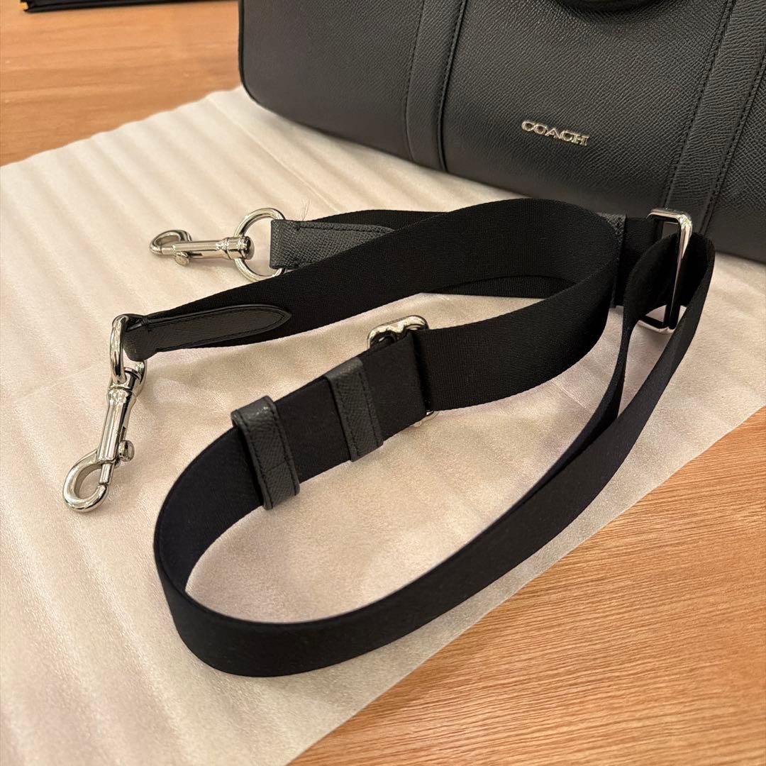 【美品】コーチ　ビジネスバッグ　2way レザー　ブラックカラー