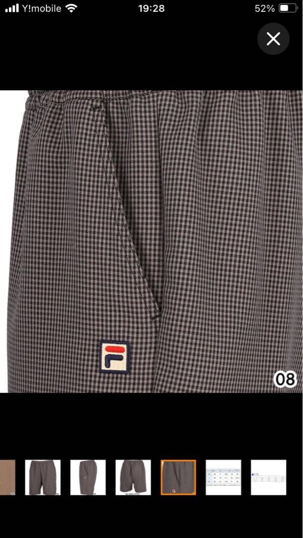 FILAフィラ メンズL 2024年秋冬モデルガンクラブチェック上下セットアップ