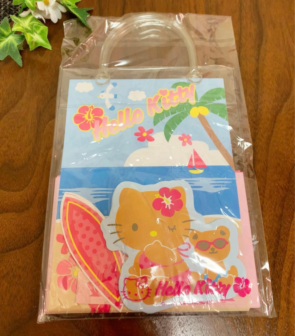海外限定 ハローキティレターセット サーフィン 日焼けキティ　入手困難　2005
