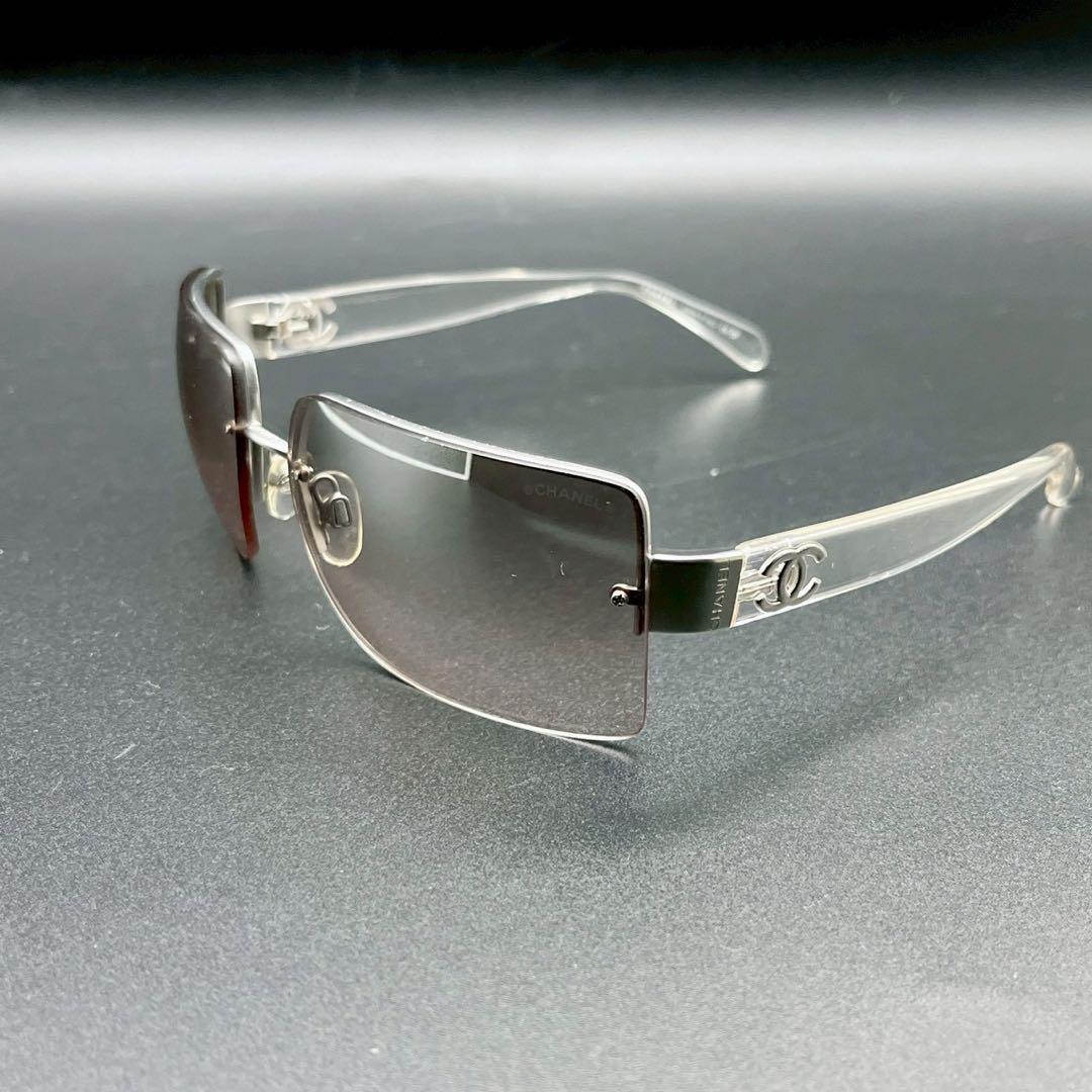 小物 CHANEL archive rim less sunglasses y2k