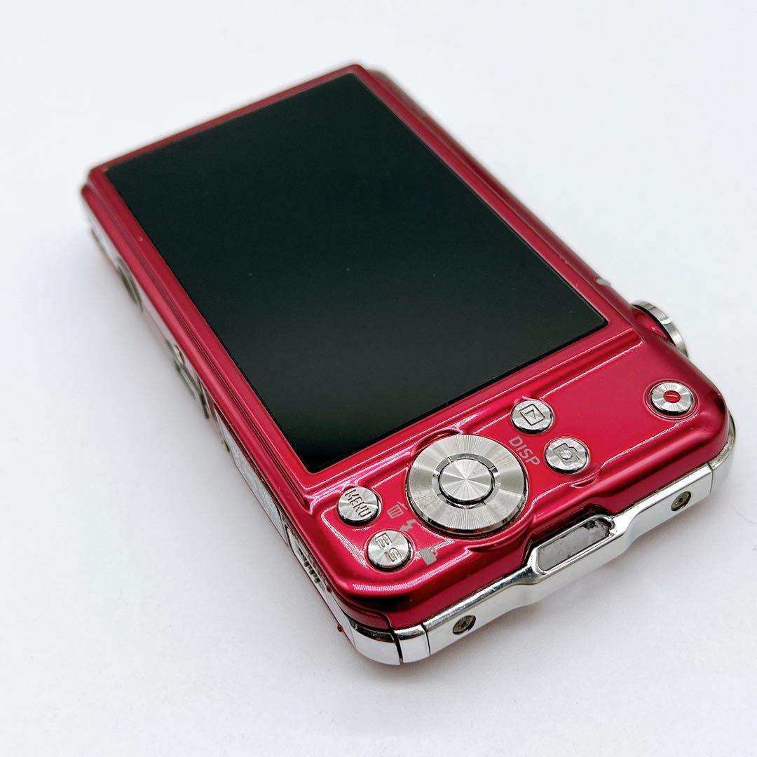 【美品】CASIOEXILM CARD EX-S10オールド コンデジ レッド