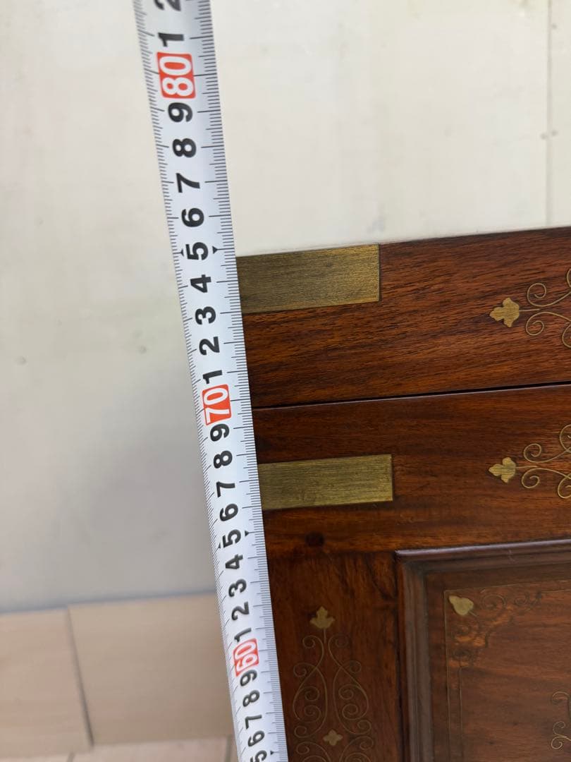 n*&様 【引き取り可】 ローズウッド製の装飾収納箱　ねこあし　猫足