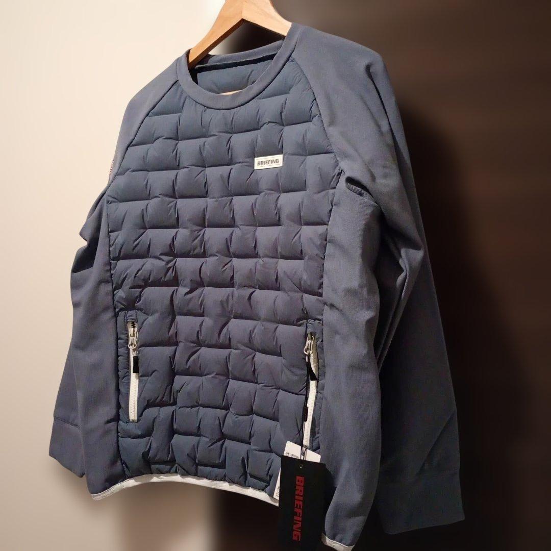 ブリーフィングレディース WS HYBRID DOWN CREW NECK M