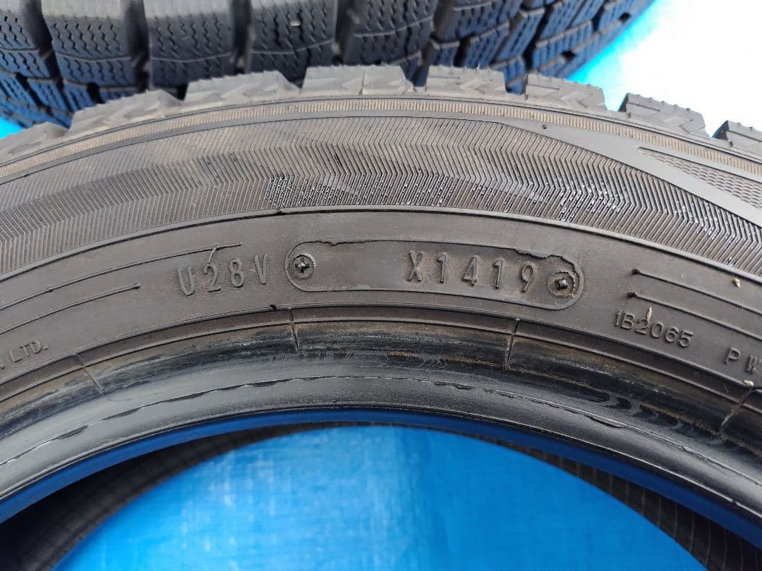 155/65R14【1/2】スタッドレスタイヤ、アルミホイール付、2本分割