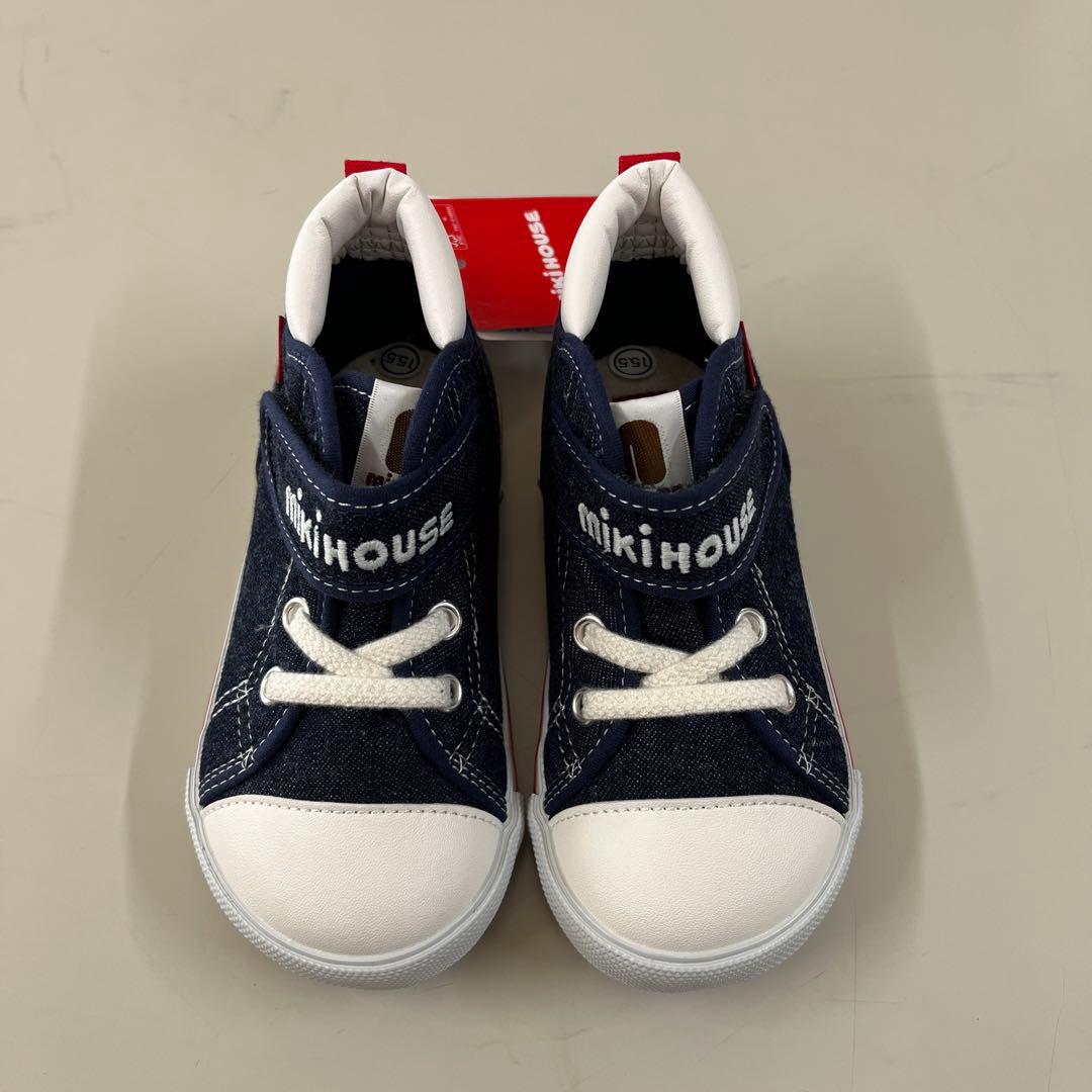 ミキハウス　シューズ　靴　15.5 新品　未使用　タグ付　インディゴブルー