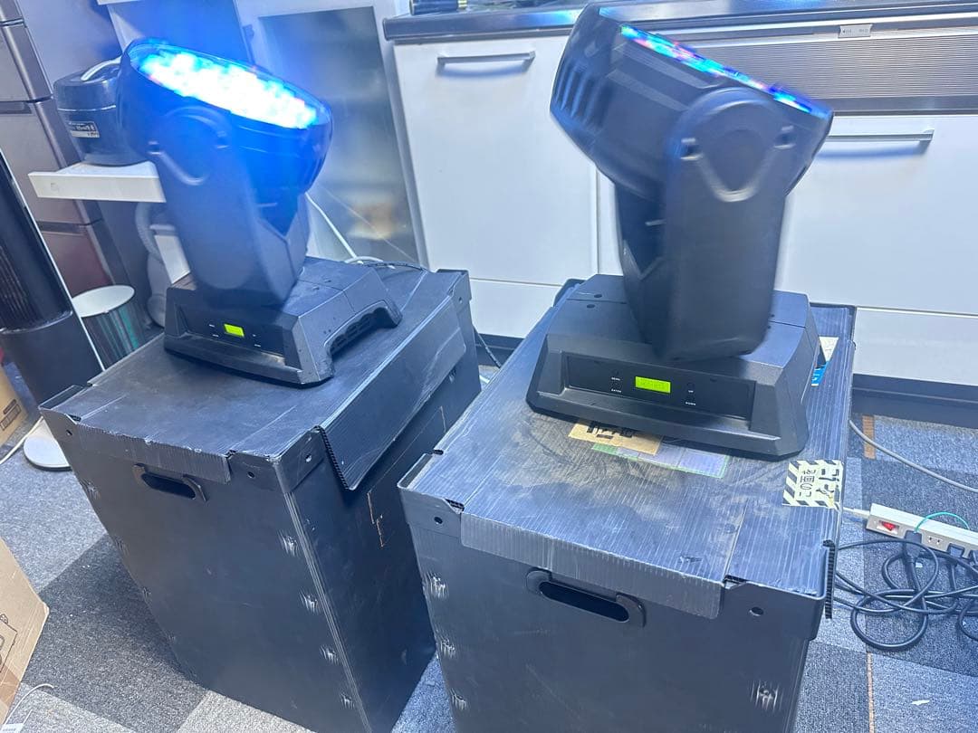 LEDパーライト 2台セット DMX対応 ムービング スポットライト 2台セット