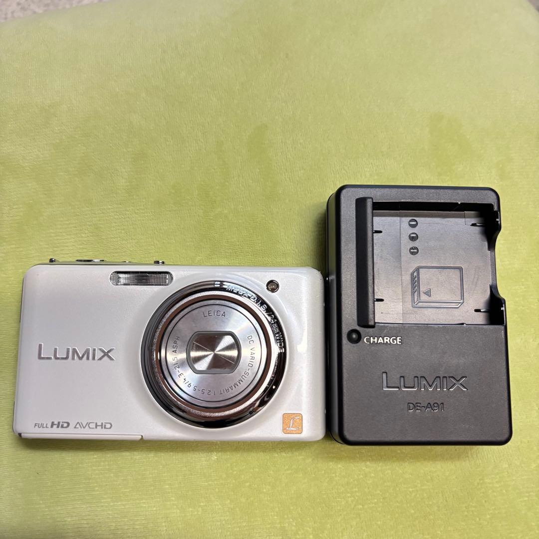 パナソニック DMC-FX77 ホワイト デジカメ ルミックス 動作確認済み