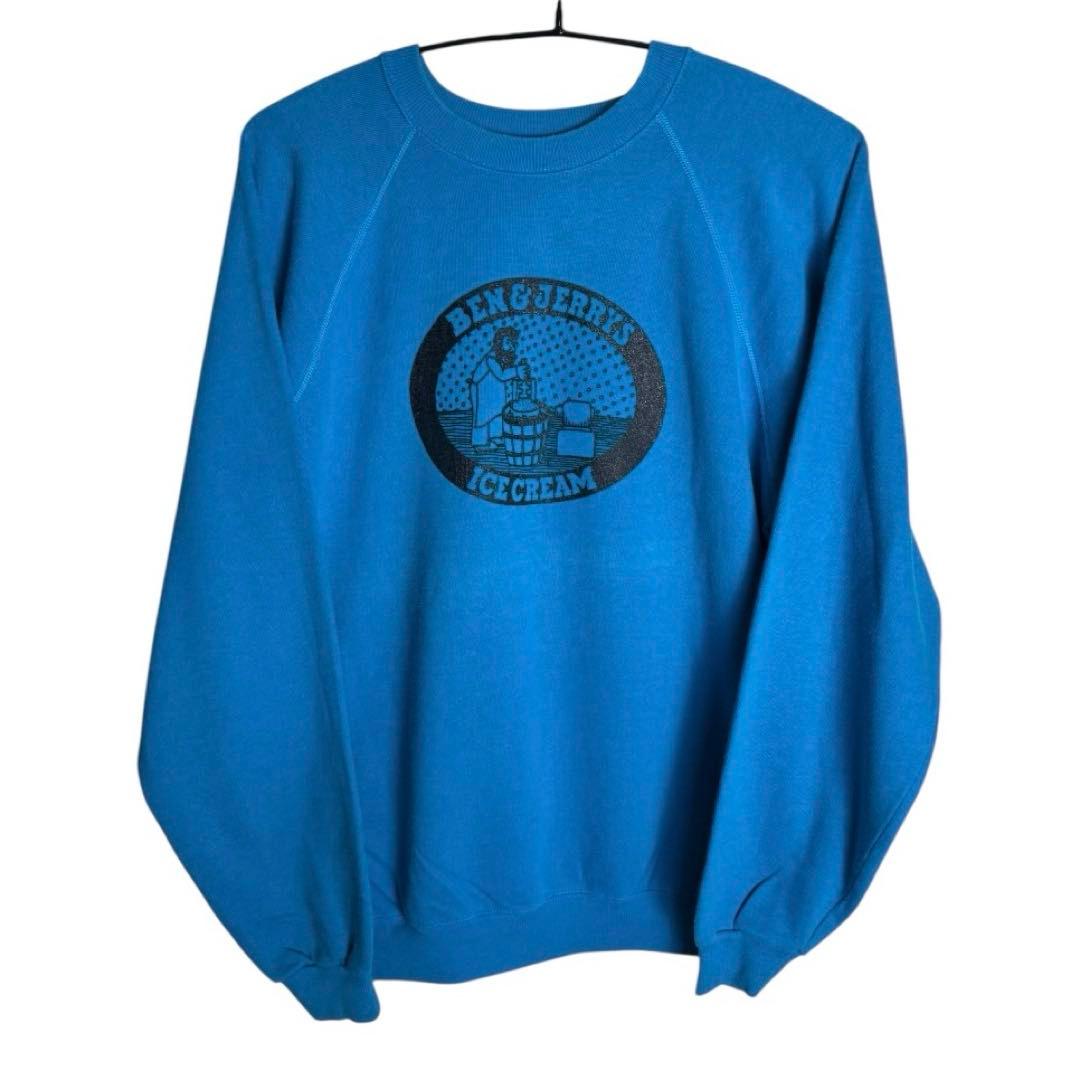 【BEN & JERRY'S 】ベンジェリ スウェット 古着 80s
