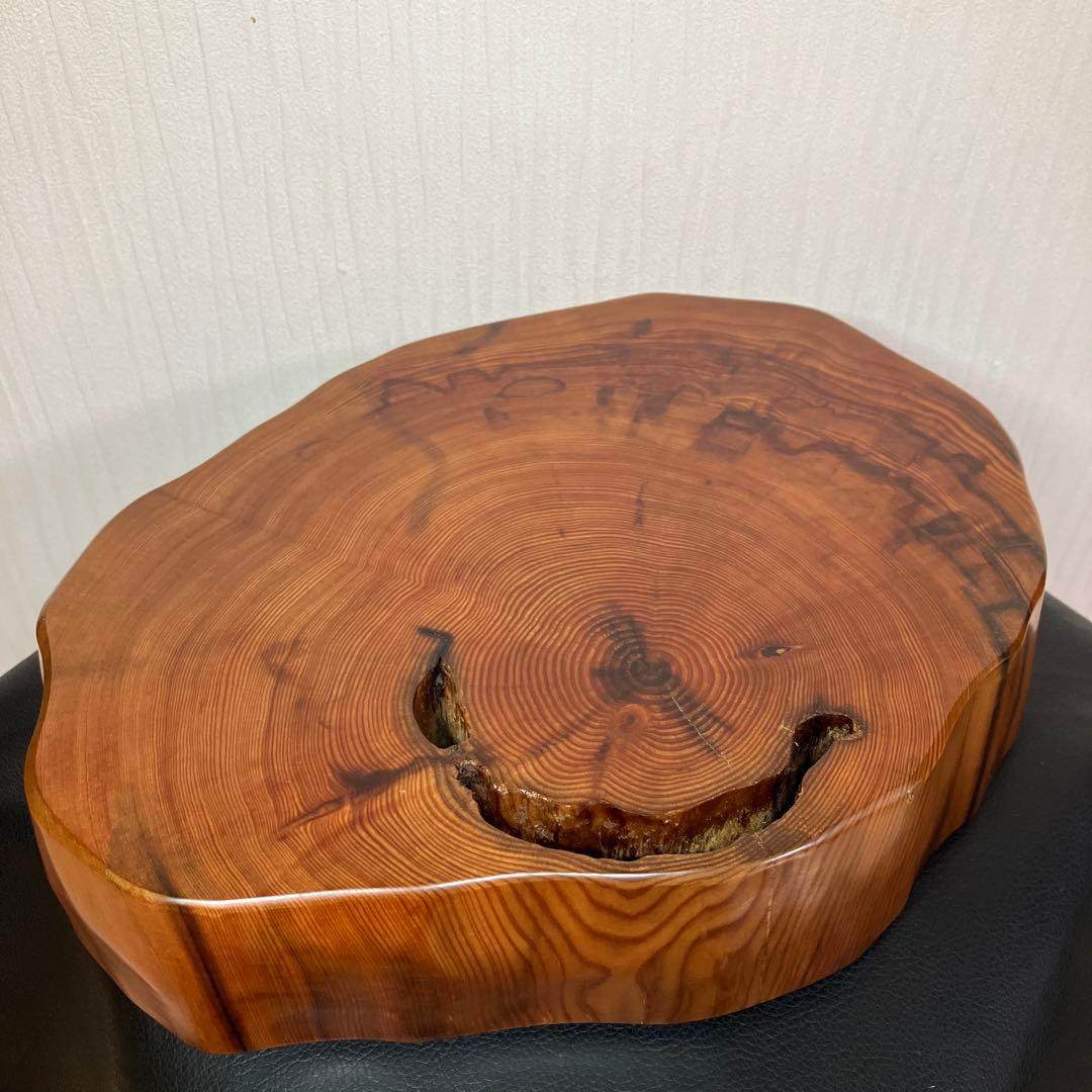 【最終値引】希少　屋久杉飾り台　一枚板　屋久杉　屋久杉工芸品　世界遺産　花台