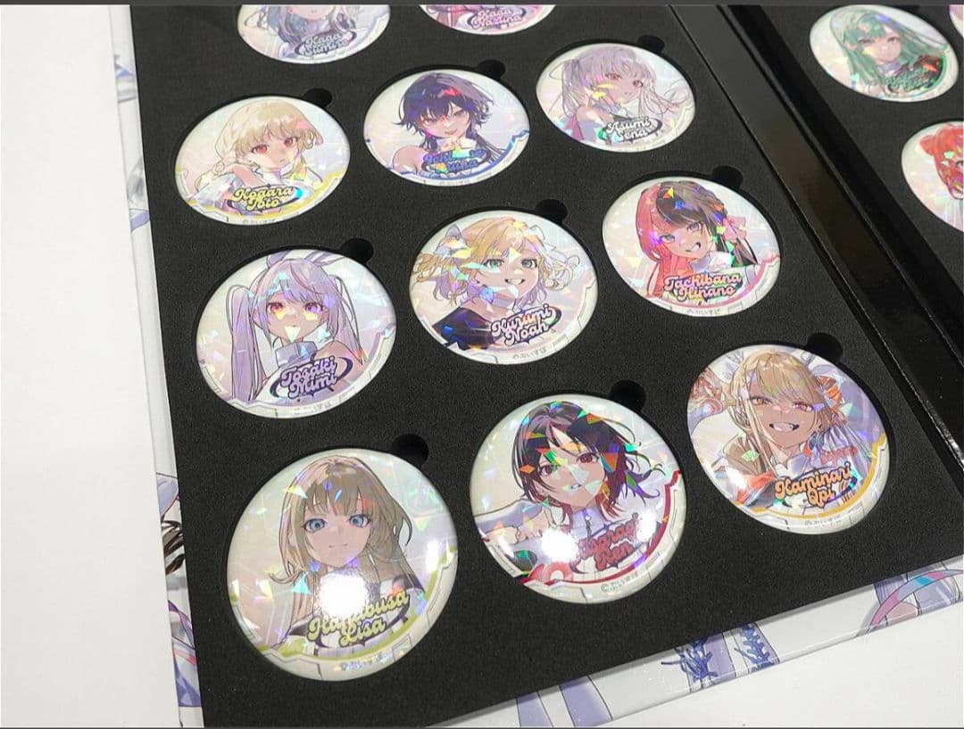 ぶいすぽ　SHOWDOWN ホログラム缶バッジ 全23種ブック型缶バッジホルダー