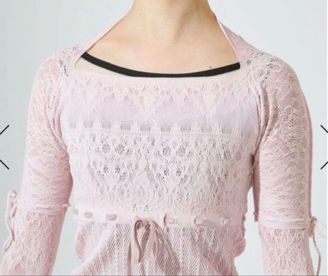 チャコット　ノーソーイングニット　ピンク　長袖　新品