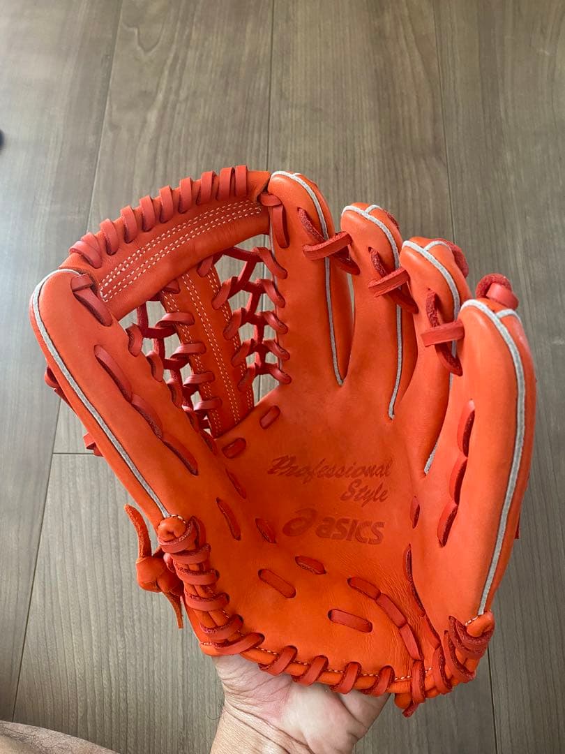 軟式 少年用 外野手オレンジ