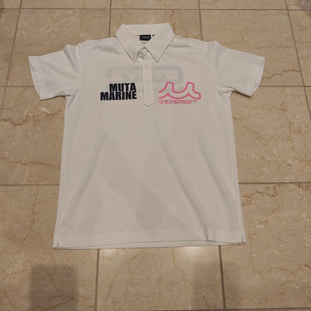 muta-marine ムータマリン ボックスロゴ ポロシャツ