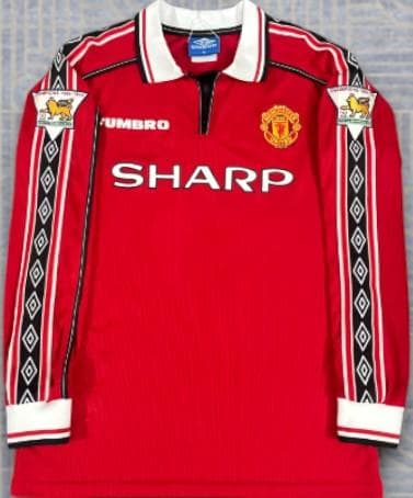 98/99 マンチェスター・ユナイテッド ホーム 長袖 20番 ソルスキア