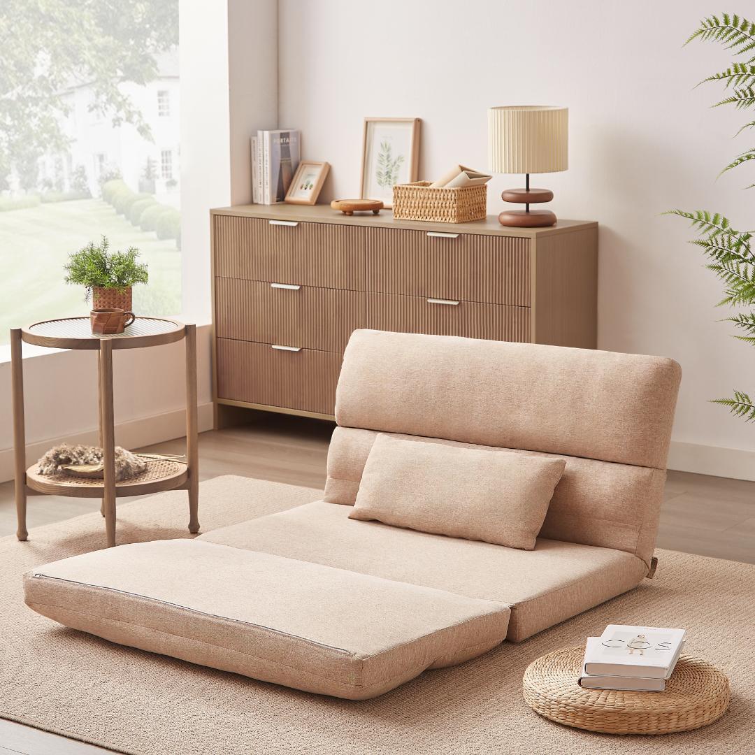 折りたたみ ソファベッド 座椅子 幅103cm 2人掛け ソファ リクライニング