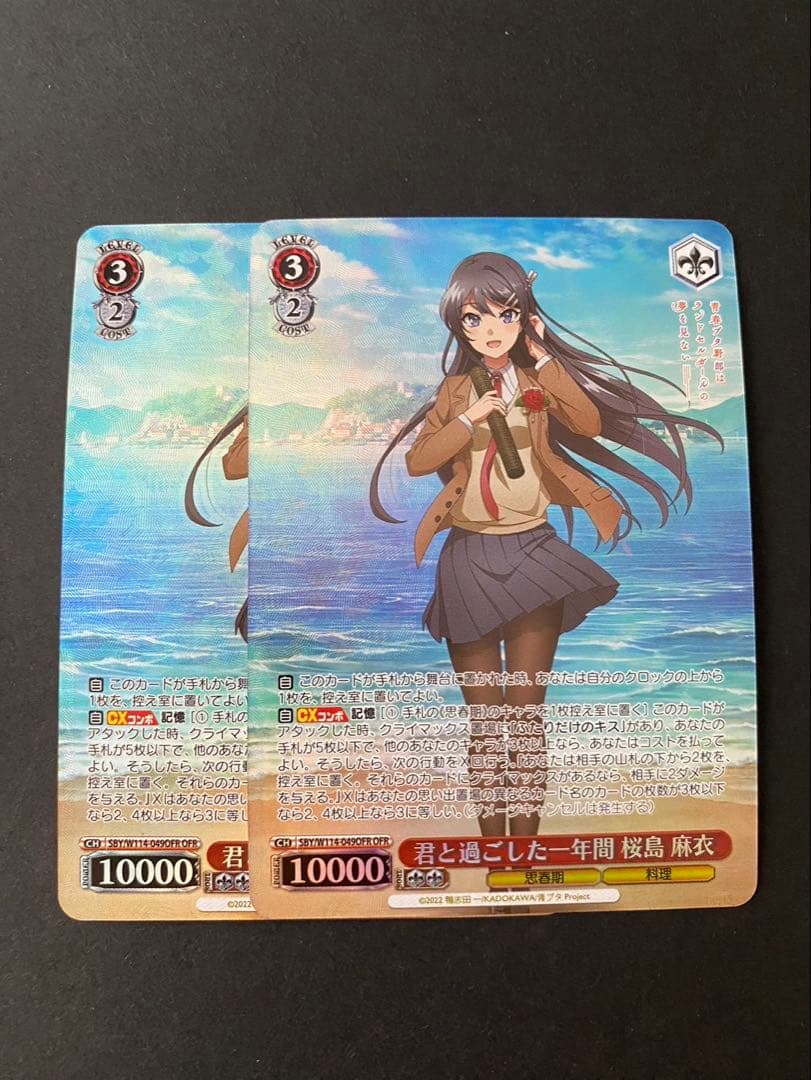 ヴァイスシュヴァルツ　青春ブタ野郎　青ブタ　君と過ごした一年間　桜島麻衣　OFR