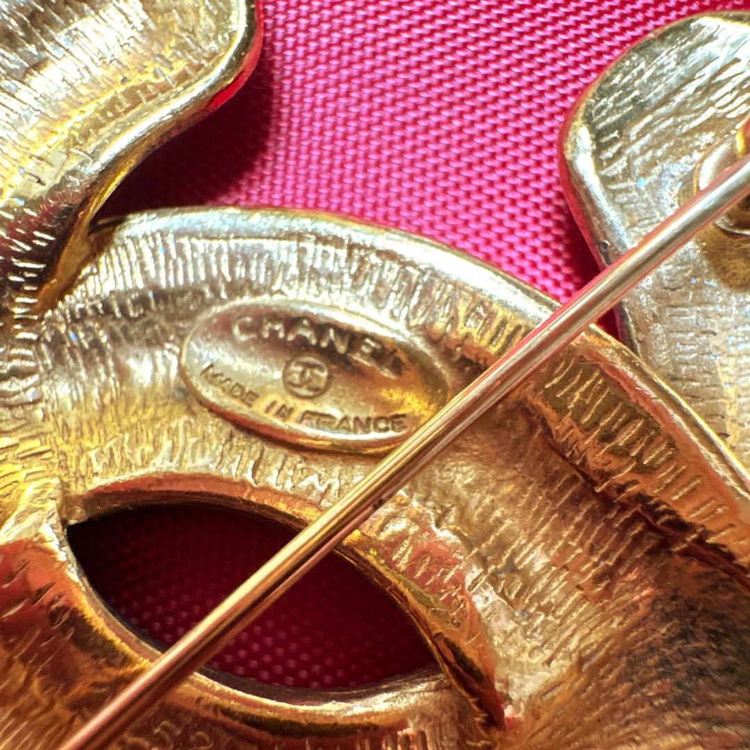 n*a様 2903★CHANEL ブローチ　1152 マトラッセ　ココマーク　ゴ