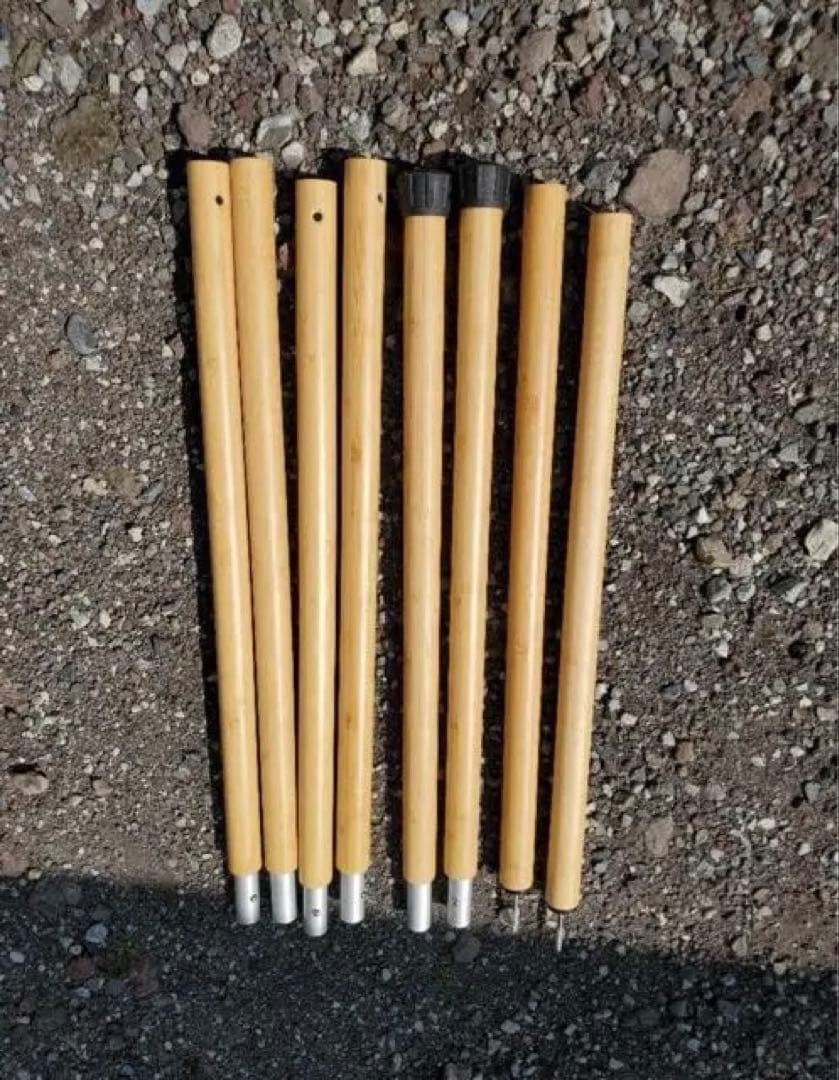 スノーピーク　ウッドポール280 ２本セット　収納ケース付き