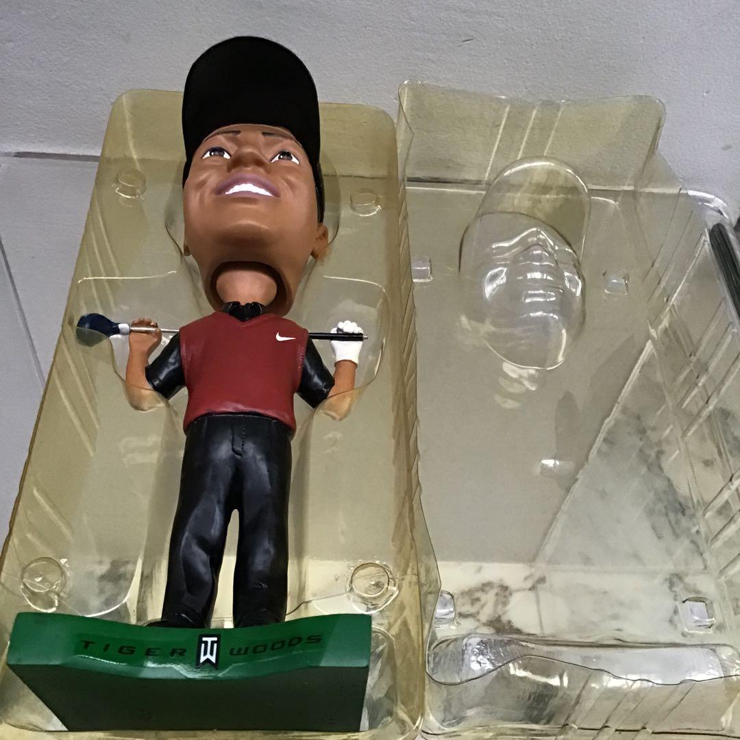 タイガーウッズ ボブルヘッド人形 2002年 UPPER DECK レア