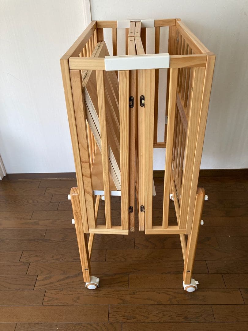 [のっちゃん]大和屋パタンIIミニベビーベット　＊布団あり　＊引き渡し可