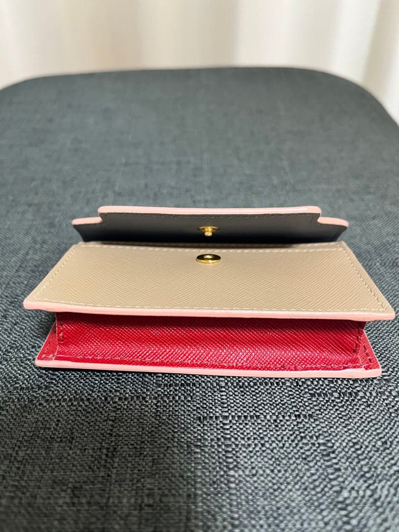 【美品】MARNI 名刺入れ グレー/ベージュ/ピンク