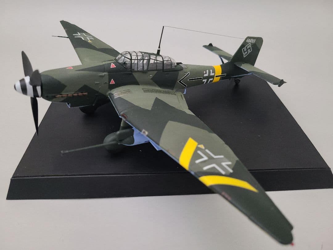 ユンカース スツーカ ju87 タンクバスター リアルモーターライズ完成品