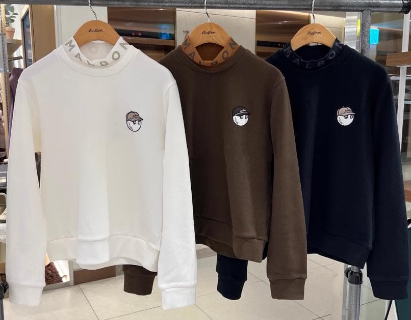 Malbon レディース セミハイネック トップス 秋冬 ゴルフウェア