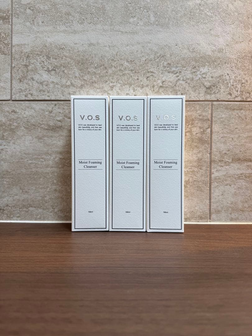 3本　VOS クレンザー　白　洗顔料　モイストフォーミングクレンザー　スピケア