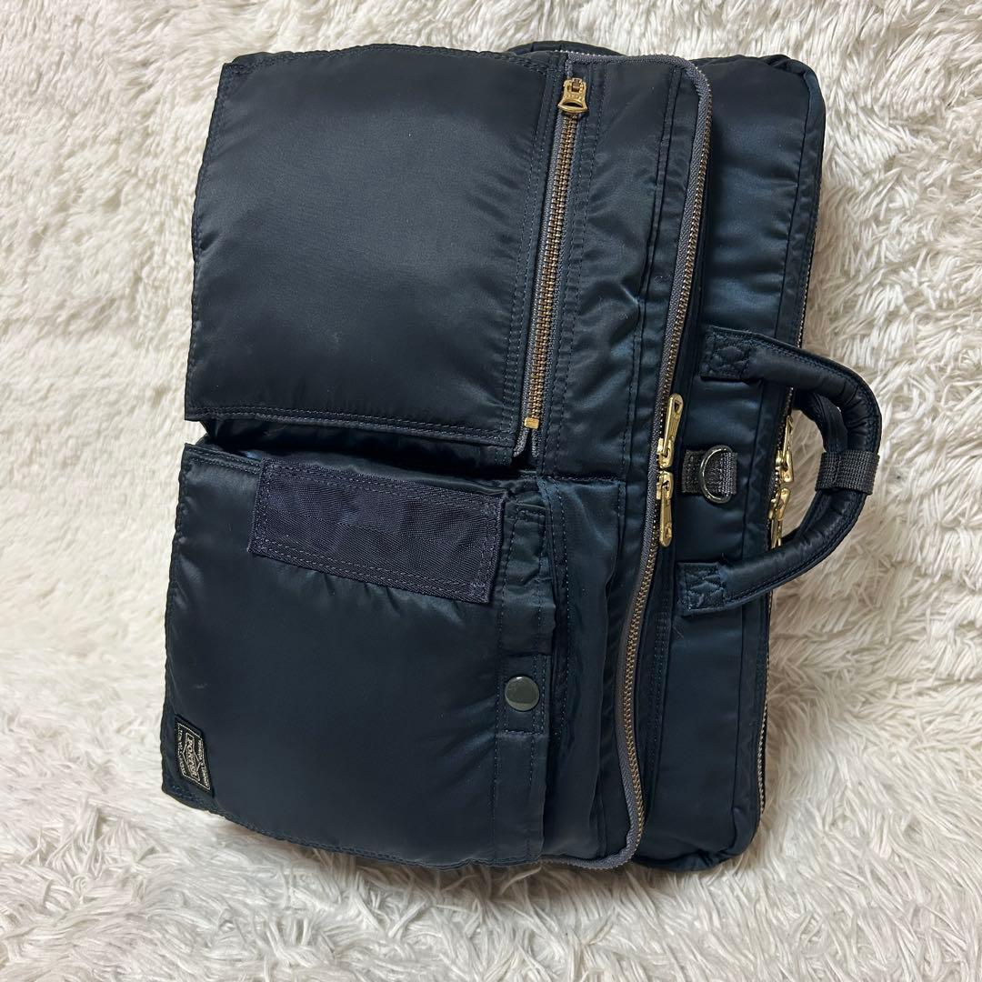 ⭐️極美品⭐️ポーター PXタンカー ブリーフケース ビジネスリュック ネイビー