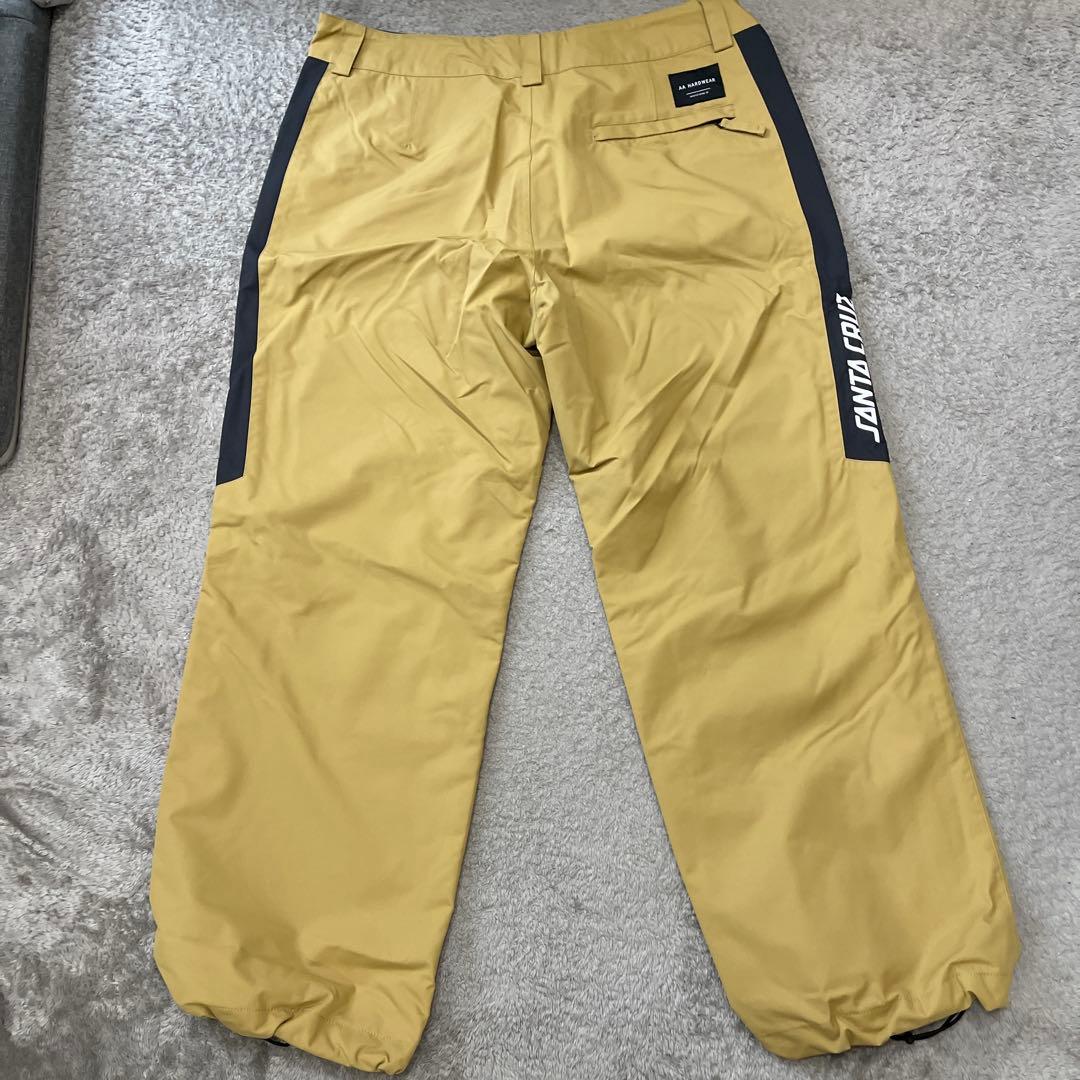 SANTA CRUZ スノーボードパンツ イエロー