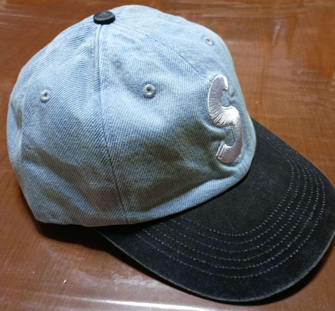 帽子 Supreme Washed Denim S Logo 2-Tone Cap