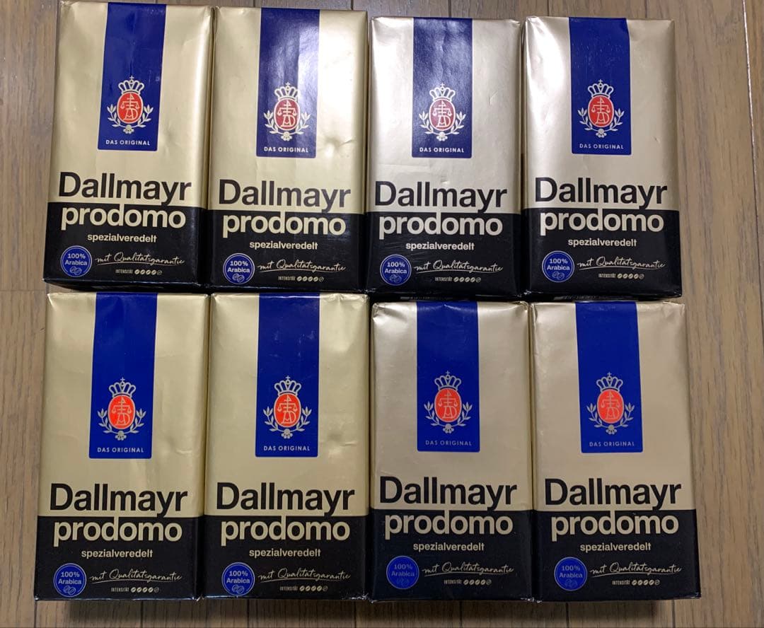 ダルマイヤー　Dallmayr prodomo コーヒー粉　500g ✖️ 8