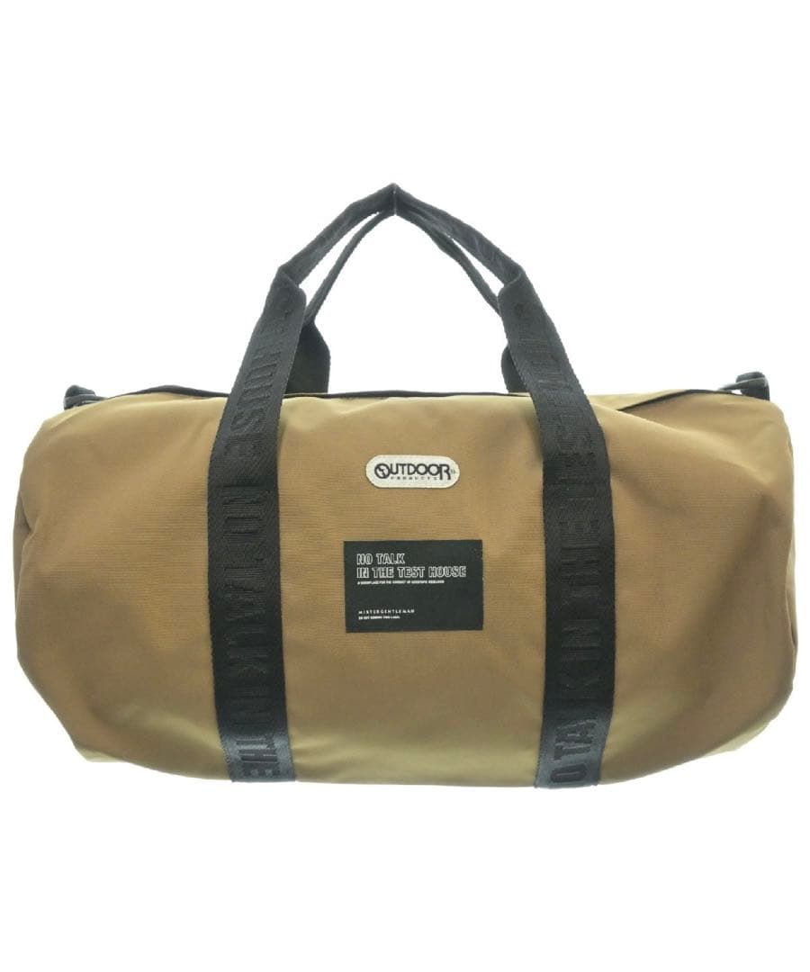 未使用 ミスタージェントルマン アウトドア ボストン ダッフル バッグ ベージュ