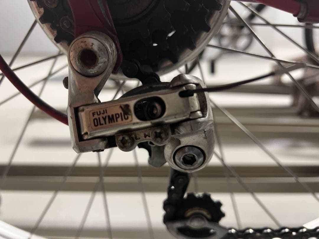 FUJI OLYMPIC 自転車 赤　修正あり！