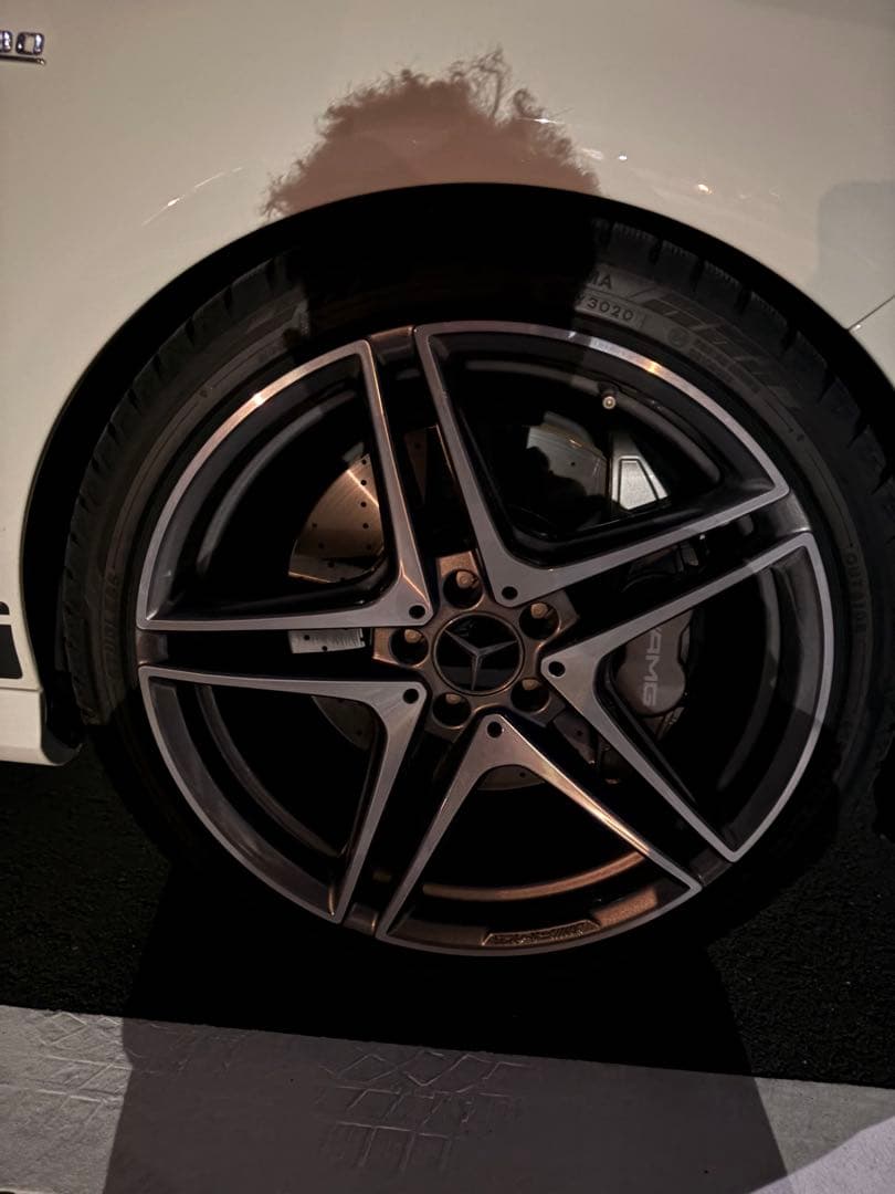 Mercedes-AMG C63S純正　スタッドレス付きアルミホイール4本セット