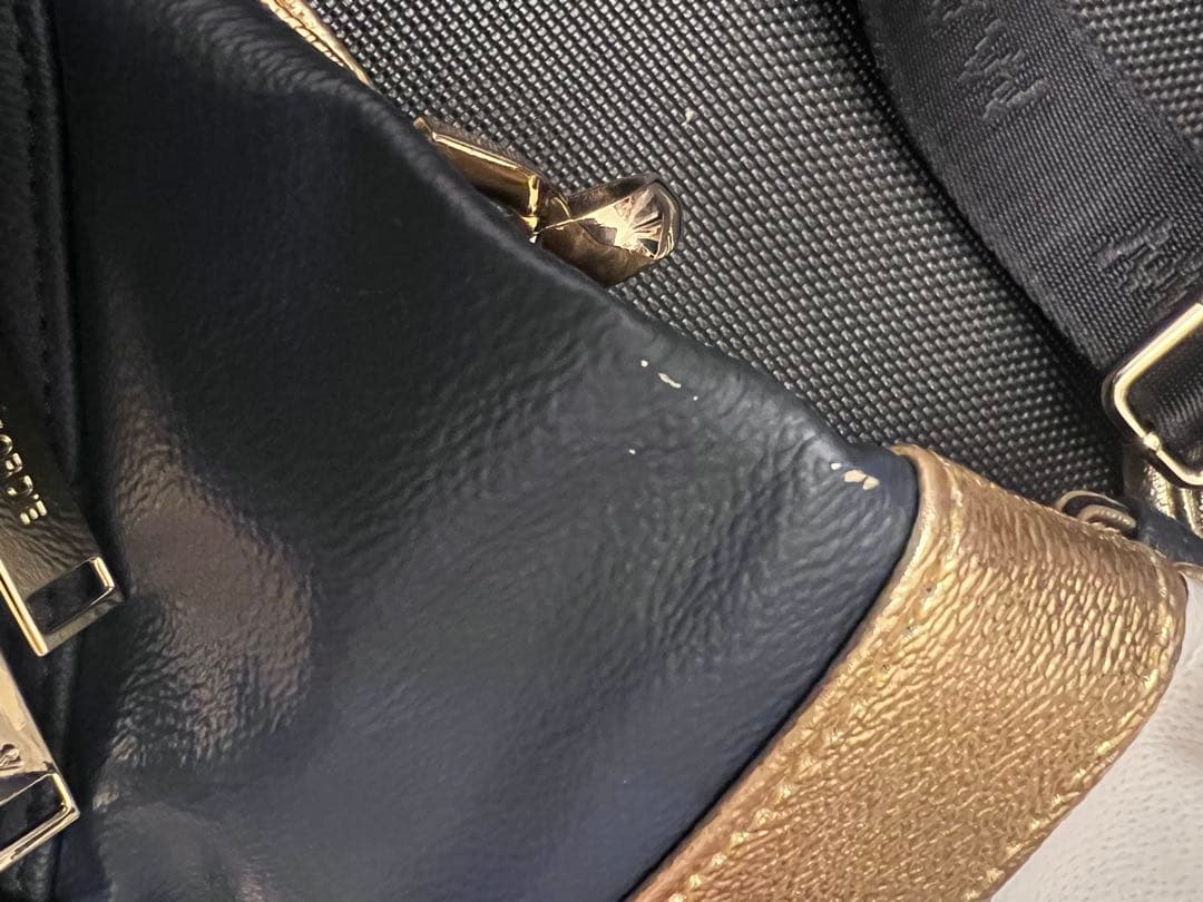 マークアンドロナ キャディバッグ ネイビー ゴールド