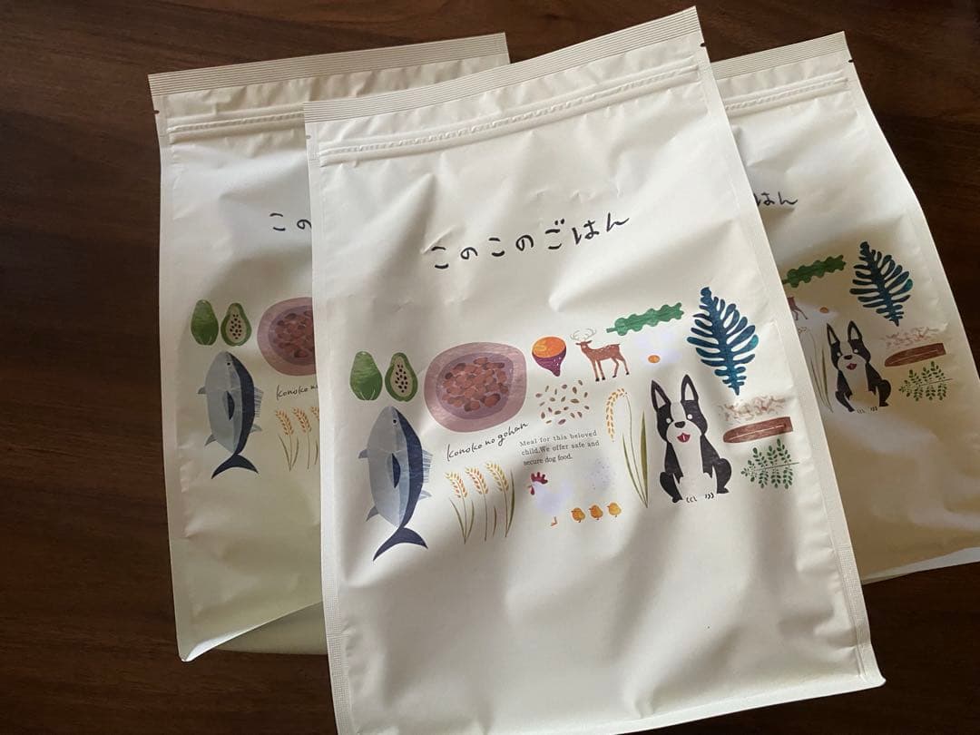 このこのごはん1kg×3袋　小型犬