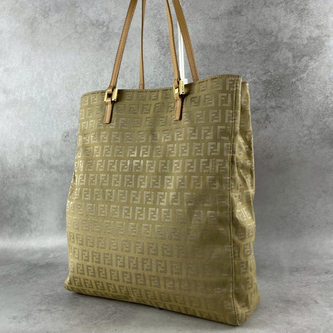 激レア！超美品 FENDI フェンディ ズッキーノ ベージュ トートバッグ