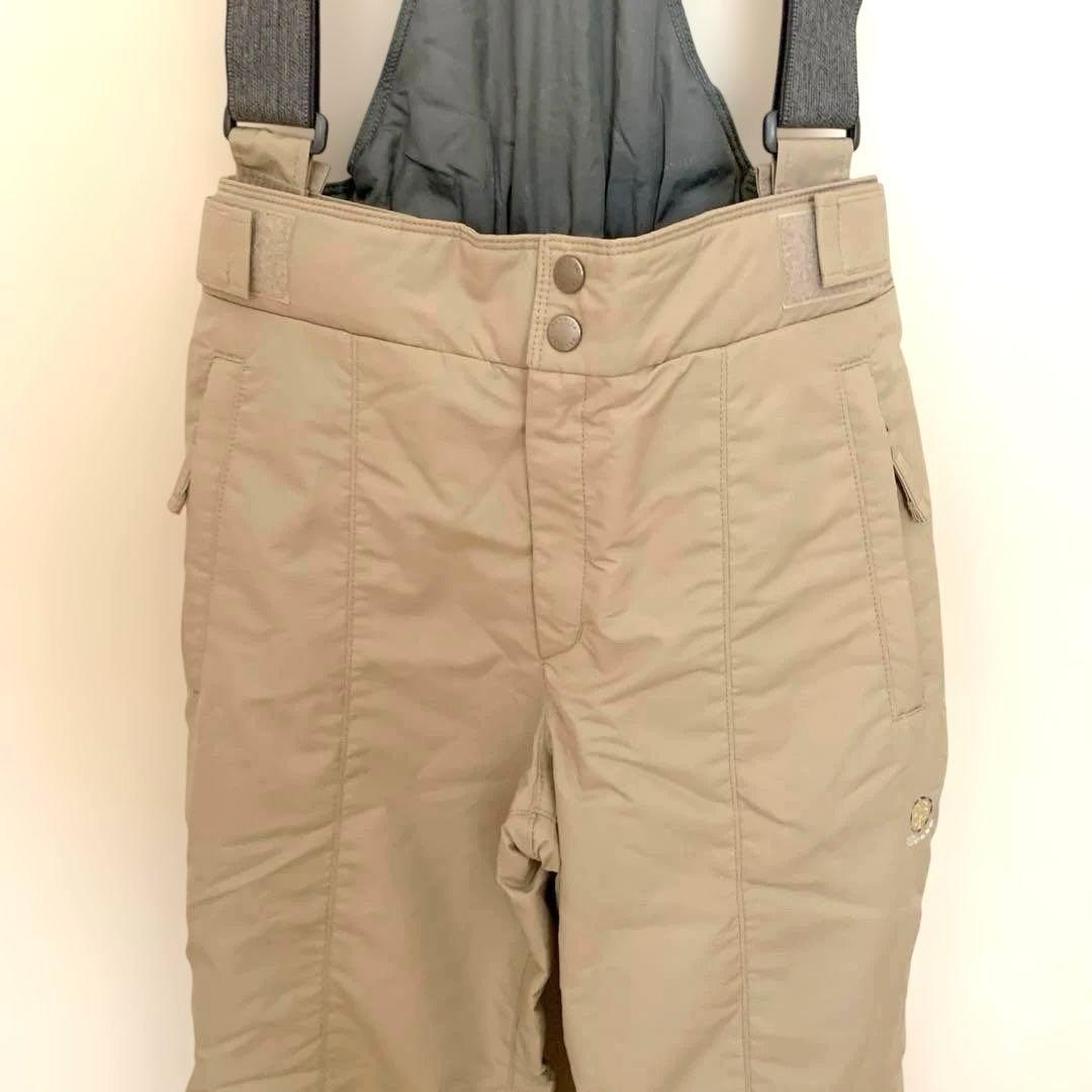 ellesse ベージュ スキーウェア 上下グローブセット