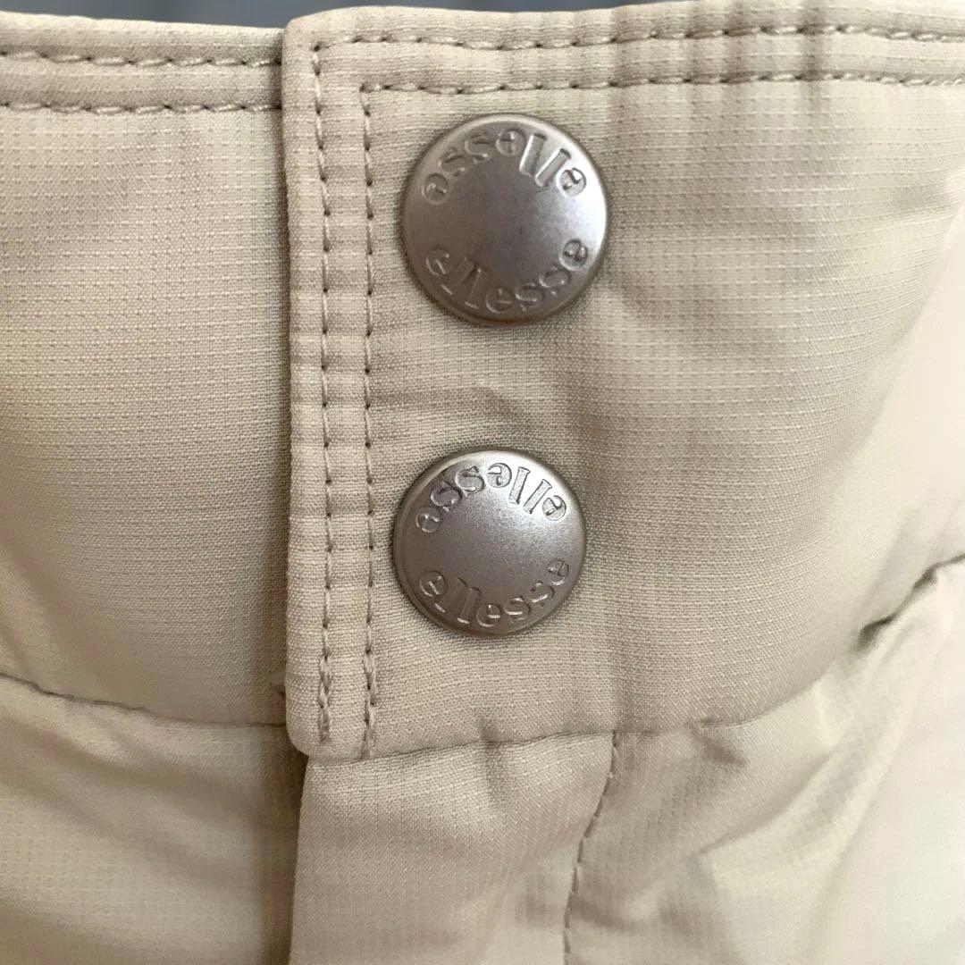 ellesse ベージュ スキーウェア 上下グローブセット