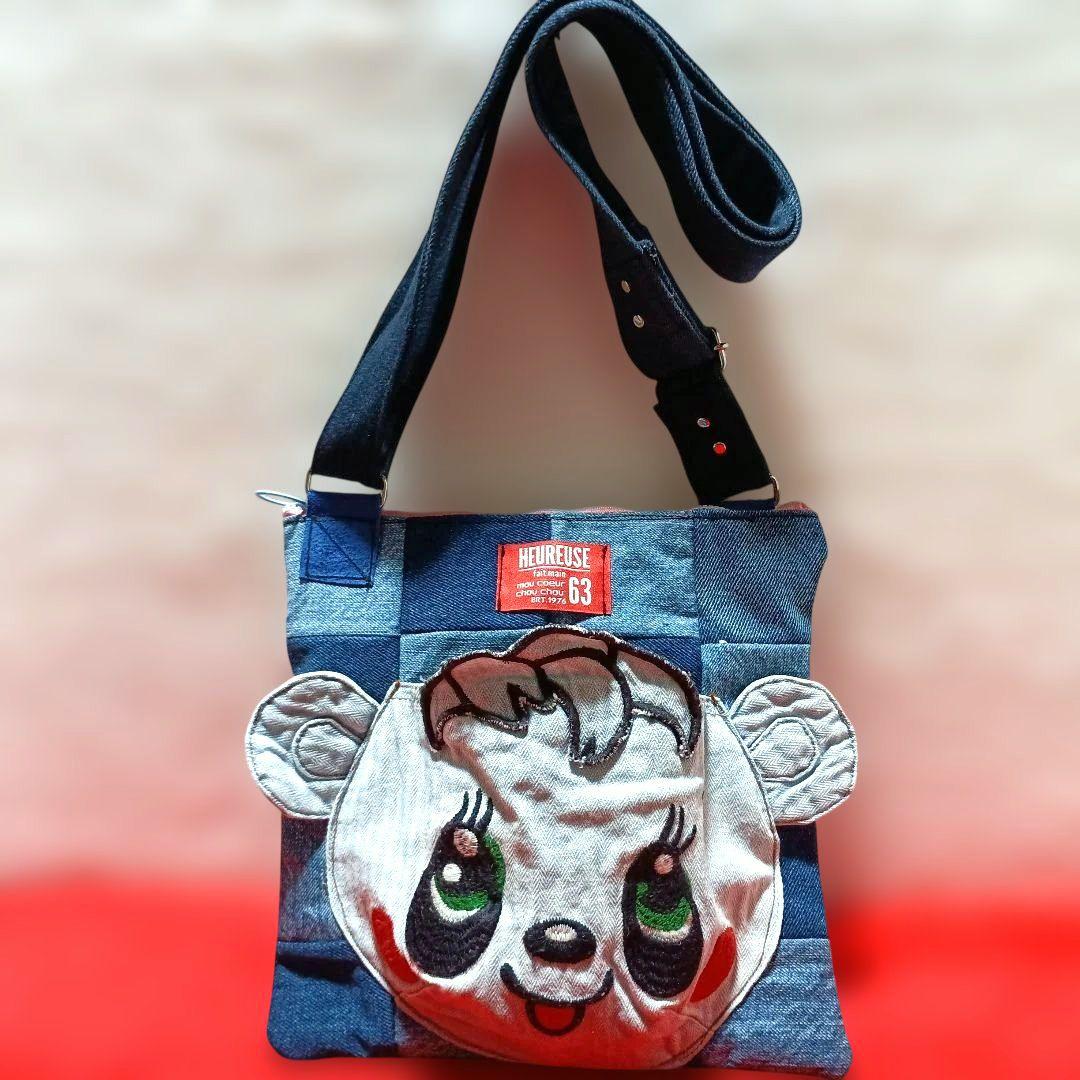 monaca様オーダー依頼品です！！ デニムリメイクミニショルダーバッグ　３点