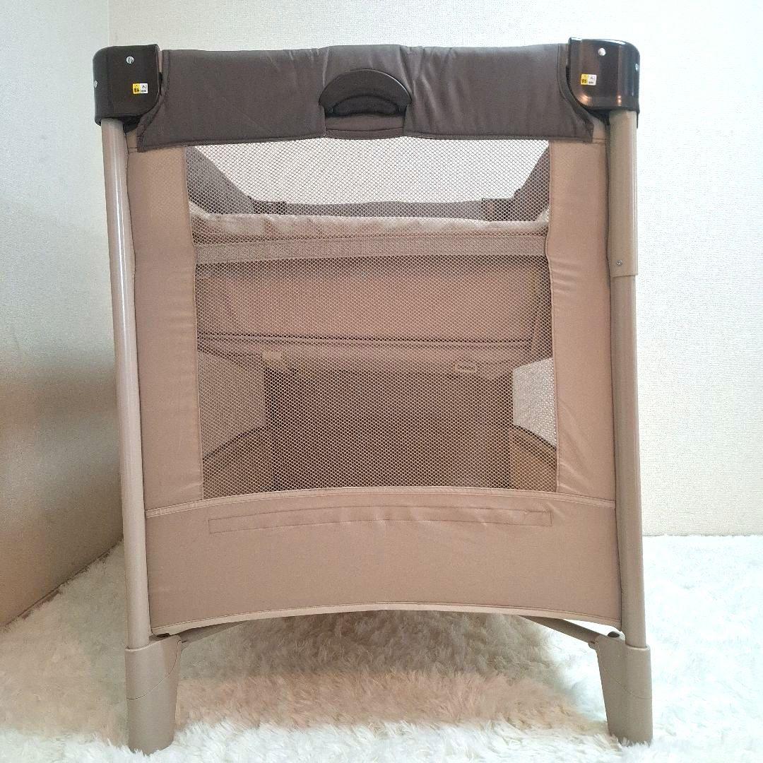 【美品】Aprica アップリカ ココネルエアー ベビーベッド ココア