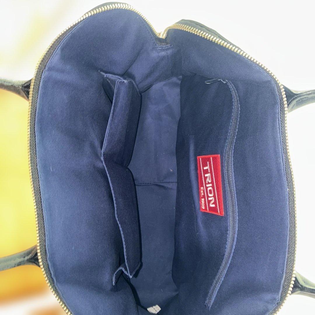 TRION トライオン トートバッグ ボストントート（シボ革） パネル