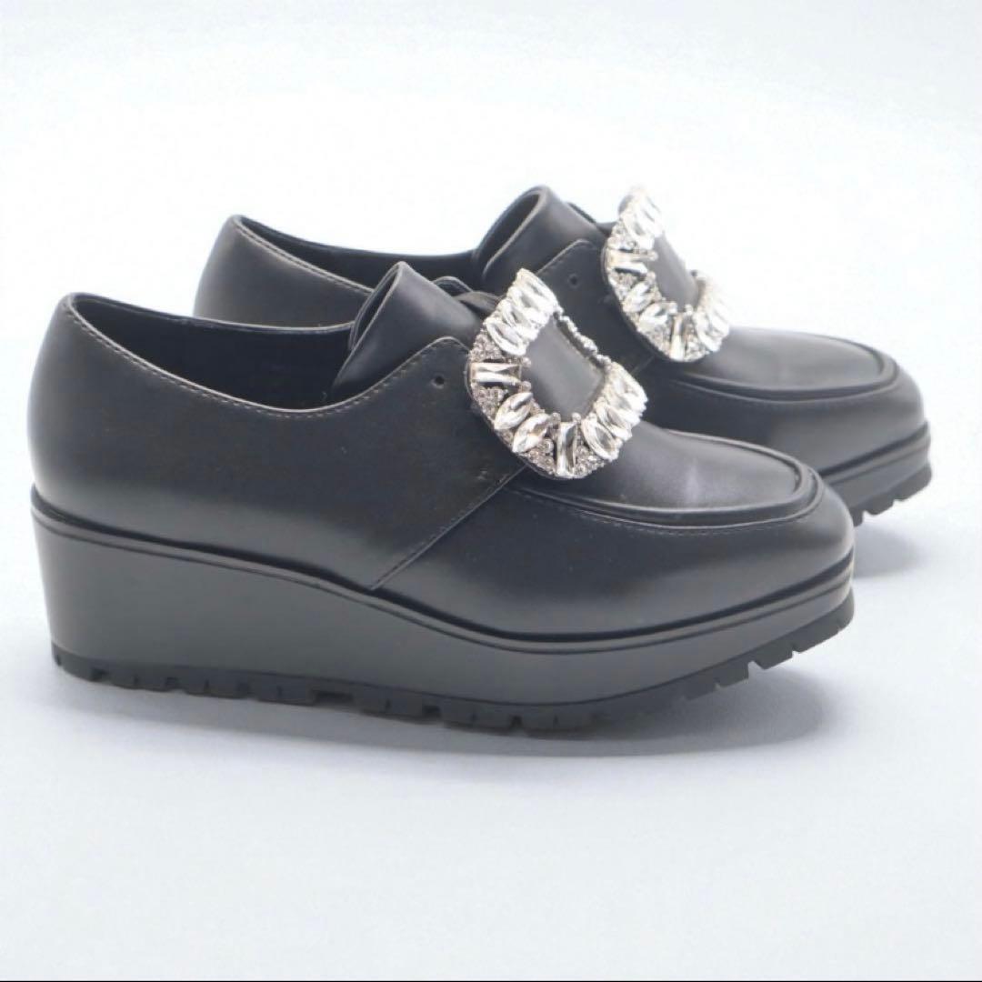 新品　セルフォード　ローファー　厚底　黒　2161