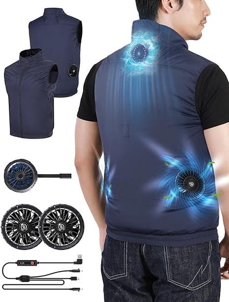 [NQG] 冷却ベスト 最新ペルチェ技術 プロ仕様冷却ベスト デュアル 0825