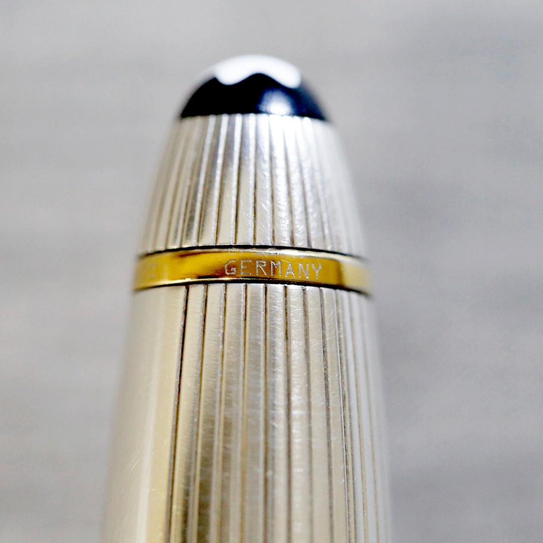 【美品】モンブラン 万年筆 １４６８ ソリテール スターリングシルバー ９２５