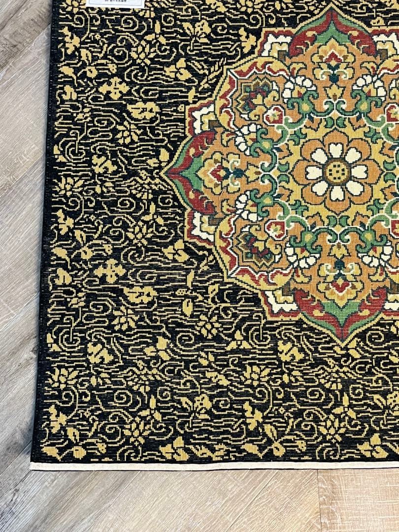 未使用 美品 龍村美術織物 佛賓座 南無阿弥陀仏 絹 絨毯 カーペット敷物 共箱